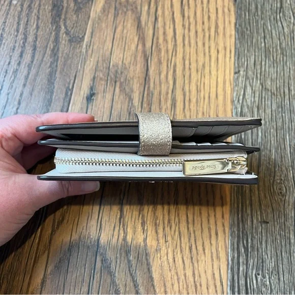 Kate Spade Glitter Gold Wallet - Picture 6 of 10